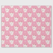 Cute Love Cow Cadeaupapier (Vlak)