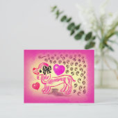 Cute Love Dachshund Briefkaart (Staand voorkant)