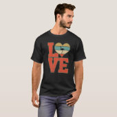 Cute Love Flamingo Lover Animals Valentijn T-shirt (Voorkant volledig)
