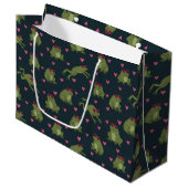 Cute Love Frogs Large Gift Bag Groot Cadeauzakje (Voorkant Gekanteld)