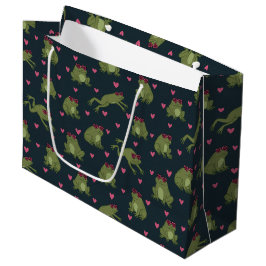 Cute Love Frogs Large Gift Bag Groot Cadeauzakje