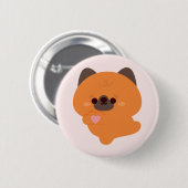 Cute Love German Shepherd Puppy Ronde Button 5,7 Cm (Voorkant /achterkant)