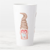 Cute Love Gnomes Valentijnse Holiday Latte Mok (Voorkant)