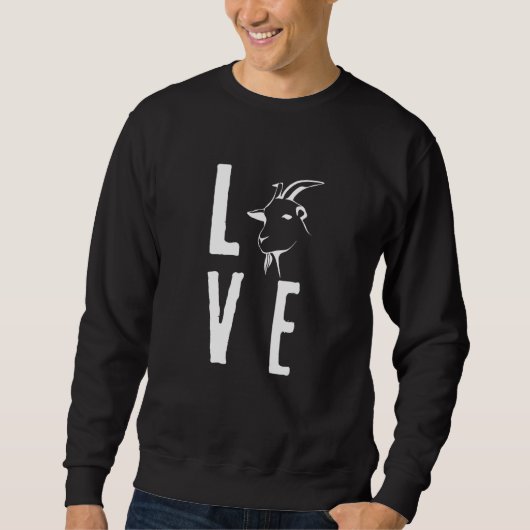 Cute Love Goat Farmer Animals Trui (Voorkant)