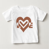 Cute Love Graphic Chocolate Brown (Voorkant)
