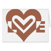 Cute Love Graphic Chocolate Brown (Voorkant Horizontaal)