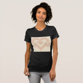 Cute Love Graphic, Cream Beige T-shirt (Voorkant volledig)