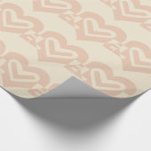 Cute Love Graphic in Beige Cadeaupapier (Hoek)
