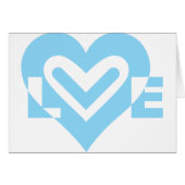 Cute Love Graphic in Blue (Voorkant Horizontaal)