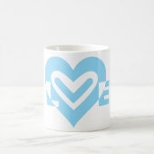 Cute Love Graphic in Blue Koffiemok (Center)
