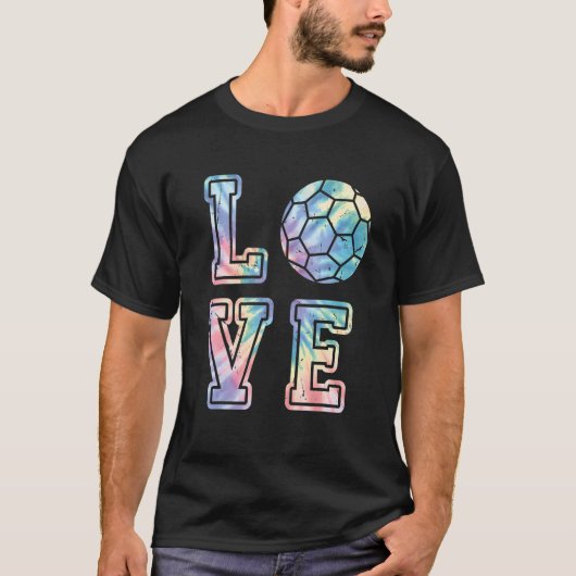 Cute Love Handball Tie Dye Handball For Handball P T-shirt (Voorkant)