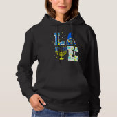 Cute LOVE Hanukkah Decorations Dreidel Menorah Cha Hoodie (Voorkant)