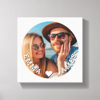 Cute Love Hart Foto Koppels Gepersonaliseerde Name
