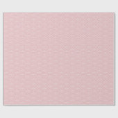 Cute Love Heart Circles Blush Pink Modern Pattern Cadeaupapier (Vlak)