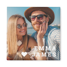 Cute Love Heart Foto Couples Persoonlijke Namen
