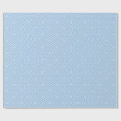 Cute Love Heart Lattice Mesh Pretty Blue Birthday Cadeaupapier (Vlak)