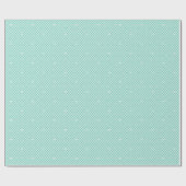Cute Love Heart Lattice Mesh Pretty Mint Birthday Cadeaupapier (Vlak)