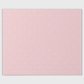 Cute Love Heart Lattice Mesh Pretty Pink Birthday Cadeaupapier (Vlak)