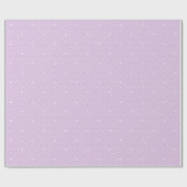 Cute Love Heart Lattice Mesh Pretty Purple Cadeaupapier (Vlak)