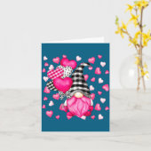 Cute Love Heart Pattern Voor Haar Nk Valentijn Gno Kaart (Gele Bloem)