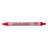 Cute Love Heart Penguin Custom Pen (Voorkant)