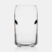 Cute Love Heart Penguin Custom Wedding Blikvorm Glas (Rechts)