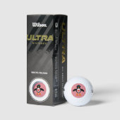 Cute Love Heart Penguin Golf Ball Golfballen (Verpakking)