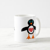 Cute Love Heart Penguin Mok (Voorkant rechts)