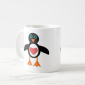 Cute Love Heart Penguin Mok (Voorkant links)