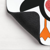 Cute Love Heart Penguin Mousepad Muismat (Hoek)