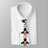 Cute LOve Heart Penguin Stropdas (Gebonden)
