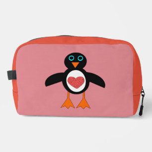 Cute Love Heart Penguin Toilettasje