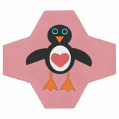 Cute Love Heart Penguin Voetbal (Enkel)