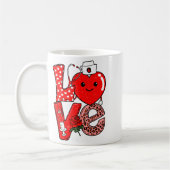 Cute Love Heart Stethoscope Phlebotomist Life Vale Koffiemok (Links)