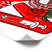 Cute Love Heart Stethoscope Phlebotomist Life Vale Poster (Hoek)