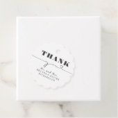 Cute Love Heart Text Bedankt voor je huwelijk Bedankjes Labels (In situ)