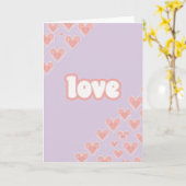 Cute Love Hearts Kaart (Gele Bloem)