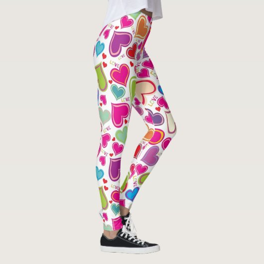 Cute Love Hearts Leggings (Rechts)