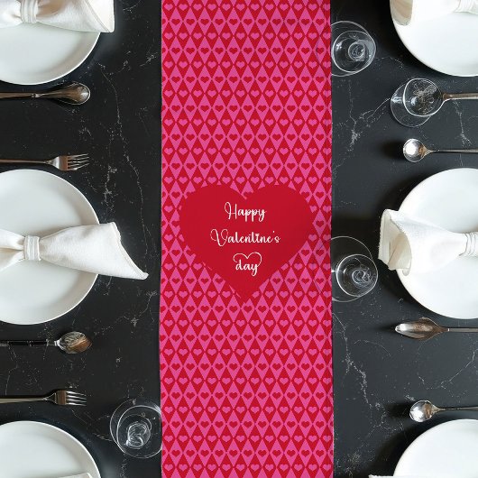 Cute Love Hearts Table Runner Valentine Surprise Lange Tafelloper