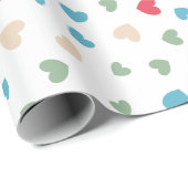 Cute Love Hearts Valentijnsdag Cadeaupapier (Rol Hoek)