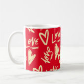 Cute Love Hearts Valentijnsdag Koffiemok (Links)