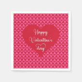 Cute Love Hearts Valentijnsdag Servetten (Voorkant)
