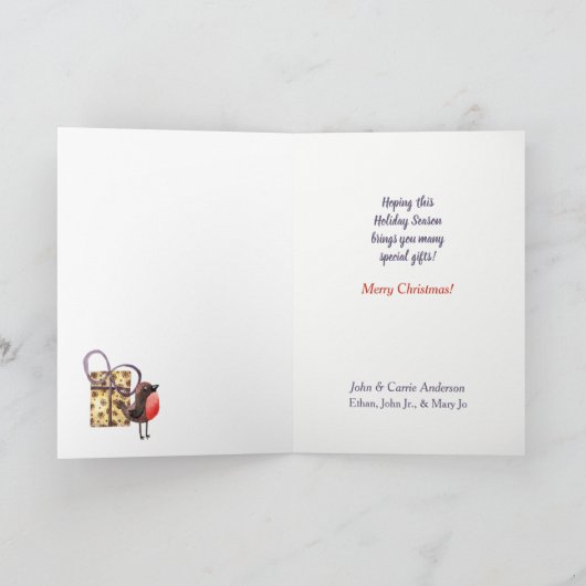 Cute Love Him Forever Polar Beer Kerstmis Feestdagen Kaart (Binnen)