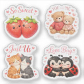 Cute Love Icons Sticker Pack  (Voorkant)