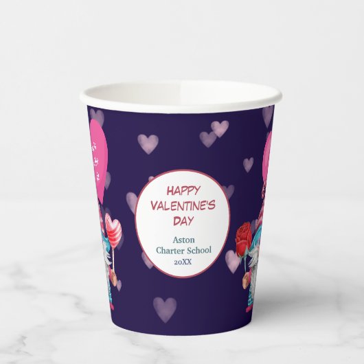 Cute Love is in Air Gnome Paper Cups Papieren Bekers (Links)