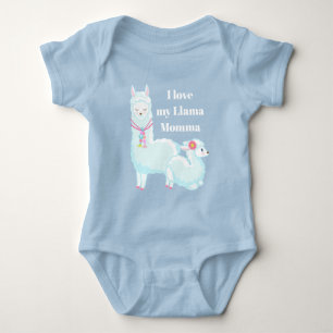 Cute love llama momma add message body suit suit s romper