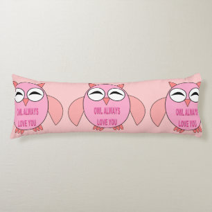 Cute Love Message Owl Body Pillow Lichaamskussen