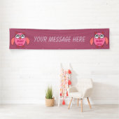 Cute Love Message Owl Custom Banner (Insitu)