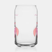 Cute Love Message Owl Custom Wedding Blikvorm Glas (Rechts)