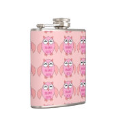 Cute Love Message Owl Flask Heupfles (Rechts)